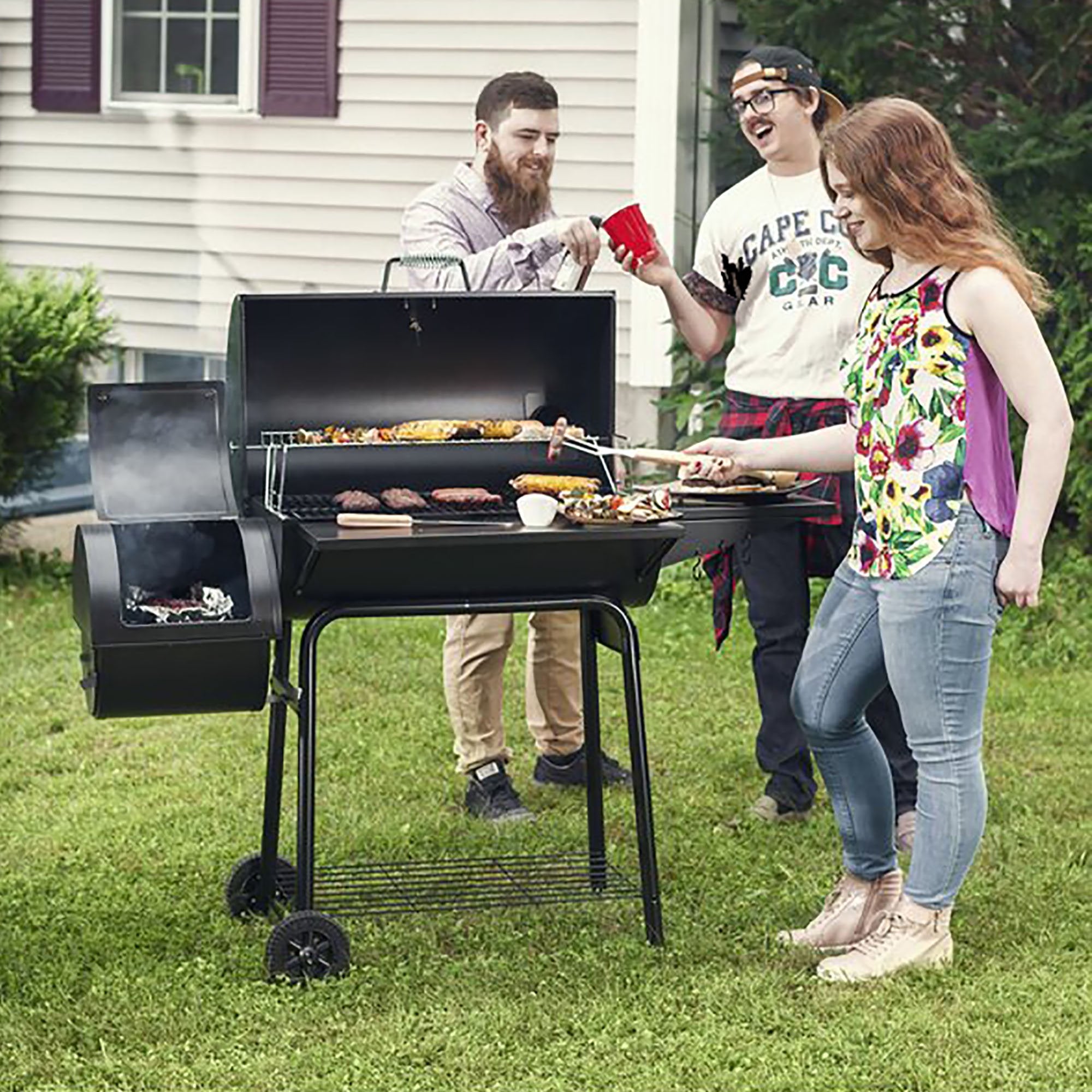Royal Gourmet CC1830S 30-inch Charcoal Grill with Offset Smoker