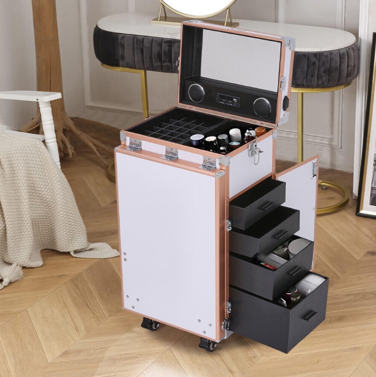 Last 24 Hours!Rolling Manicure Table Makeup Station!