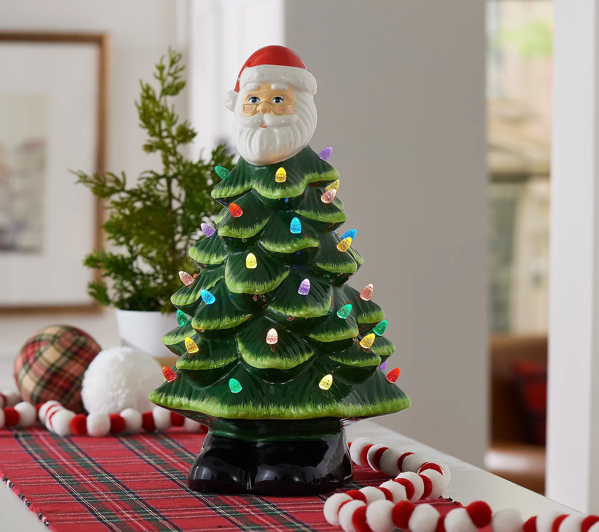 Mr. Christmas 14 Nostalgic Ceramic Christmas Tree with Topper
