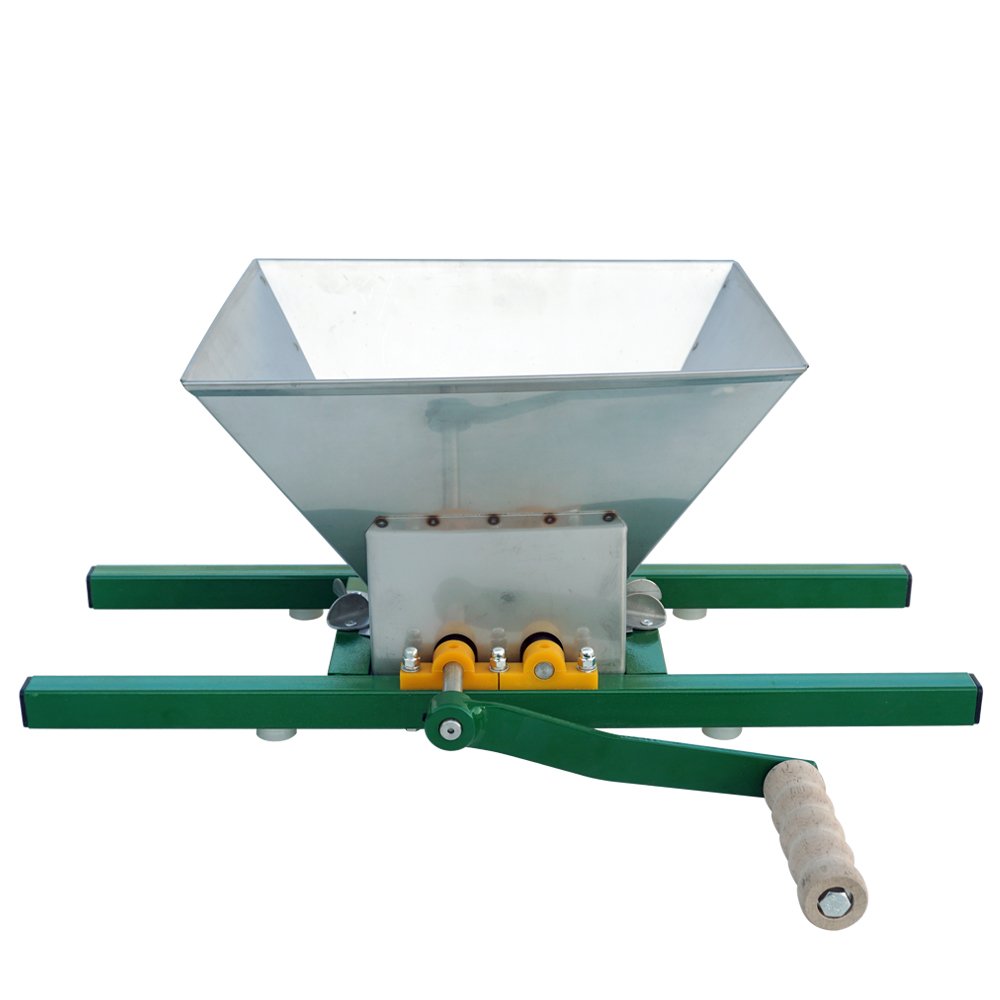 7 Litre Stainless Steel Fruit and Apple Crusher, Portable Grinder for Fruit Press Manual Shredder Making for Fruit Juice Pulper