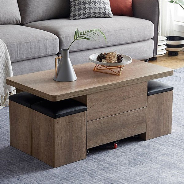 Multifunction Foldable Coffee Table Liftable