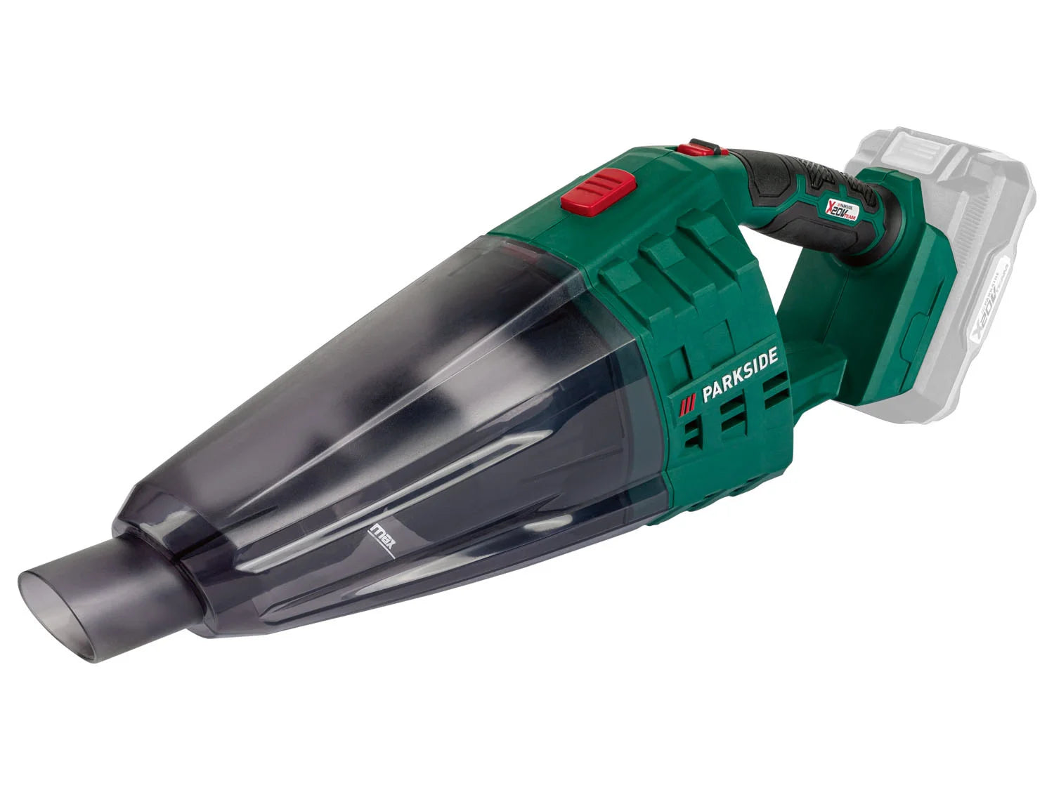 PARKSIDE® 20 V cordless handheld vacuum cleaner with »PHSSA 20-Li C1« floor nozzle, without battery and charger