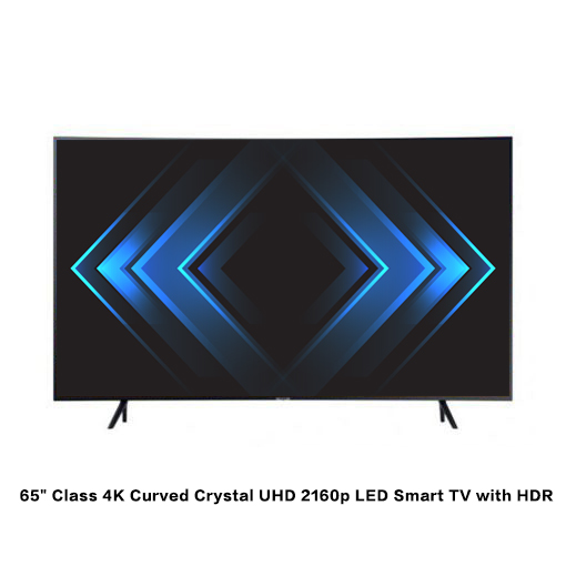 Store Closing Sale65 Class 4K Curved Crystal UHD 2160p LED Smart TV with HDR