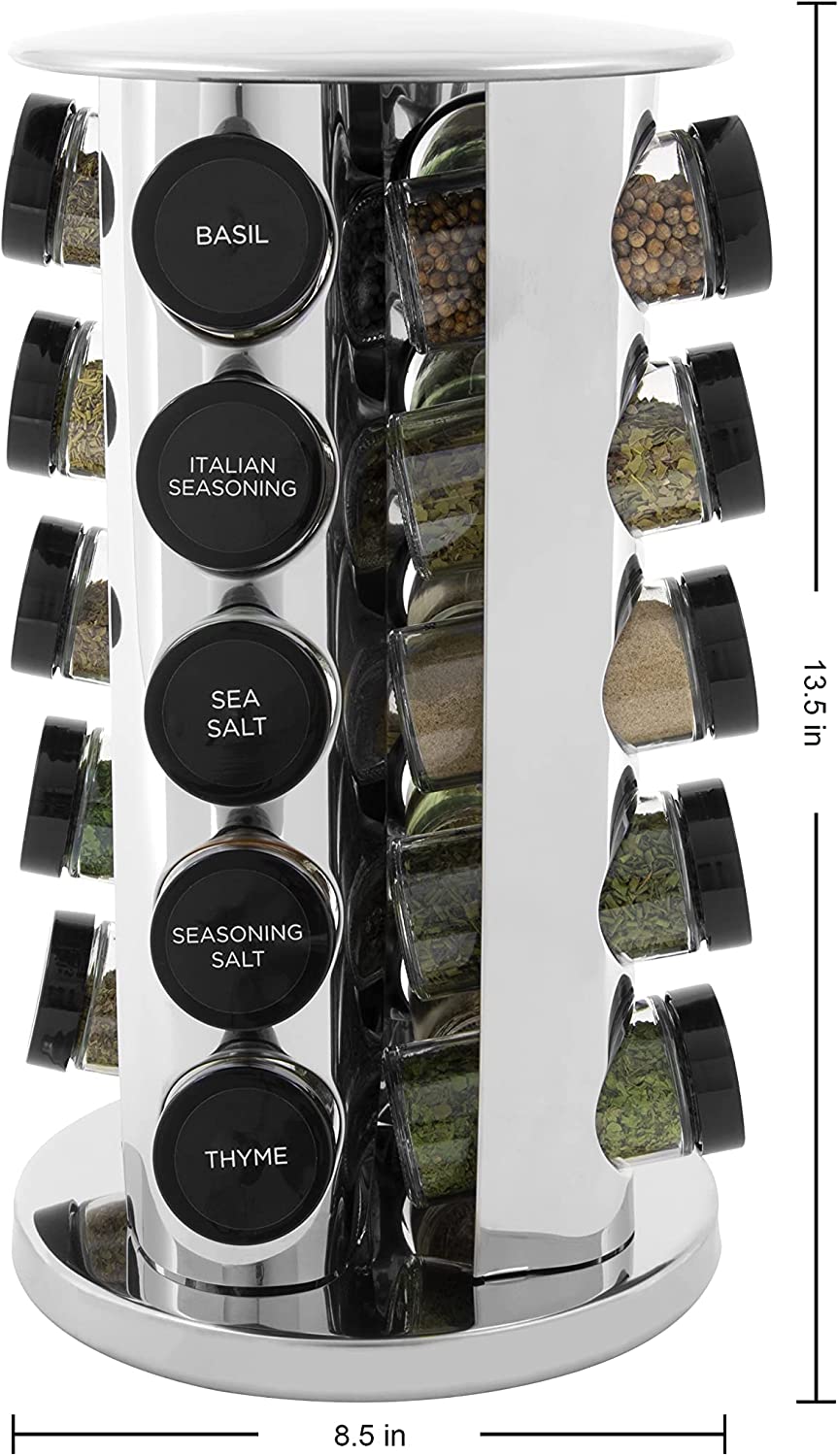 [🎁GIFT]Rotary 20-tank counter top rack tower organizer