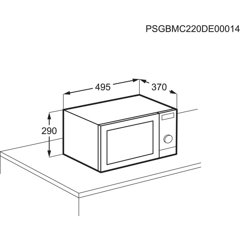 Mikrovlnná trouba AEG Mastery MFB295DB černá