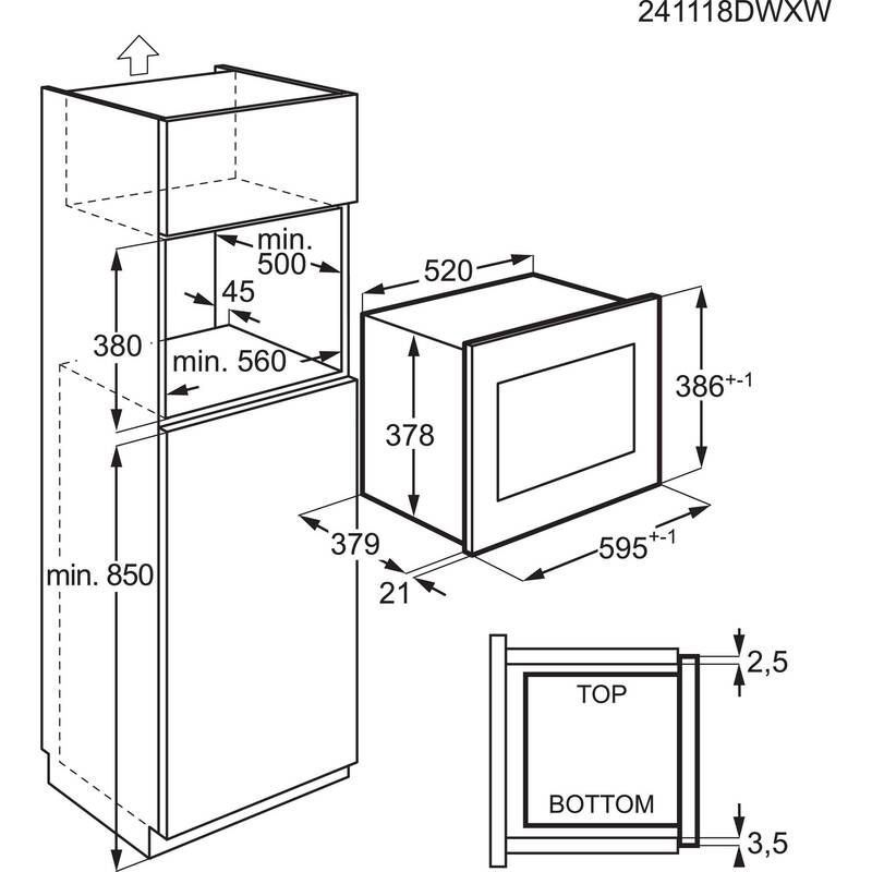 Mikrovlnná trouba AEG OS5GM251EB černá