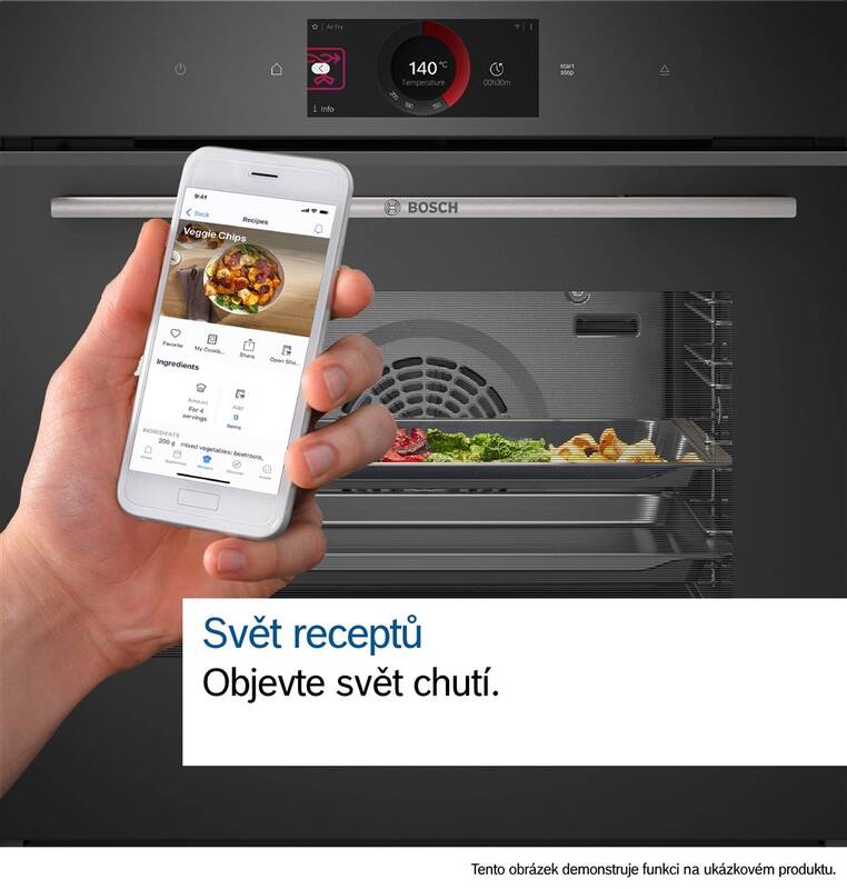 Trouba Bosch Serie 8 HBG7341B1 AirFry černá