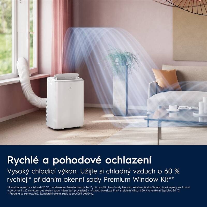 Mobilní klimatizace Electrolux Comfort 600 EXP26U339HW