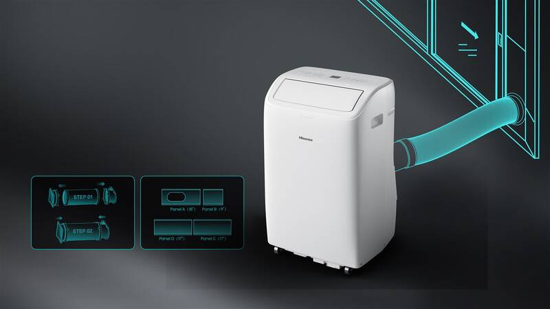 Mobilní klimatizace Hisense APC09QC bílá