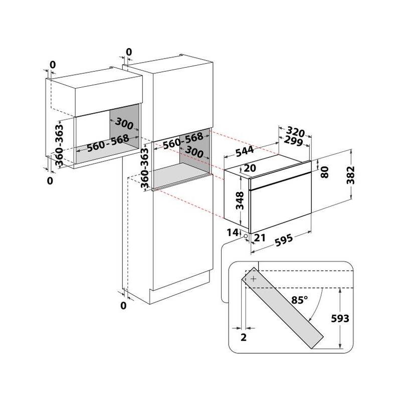Mikrovlnná trouba Whirlpool WMN464BX nerez