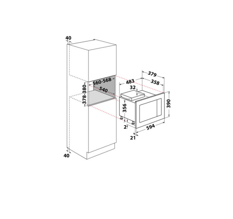 Mikrovlnná trouba Whirlpool WMF250G nerez