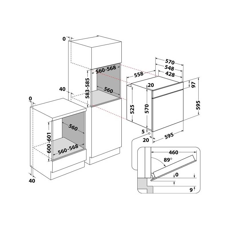 Trouba Whirlpool OMSK58CU1B černá