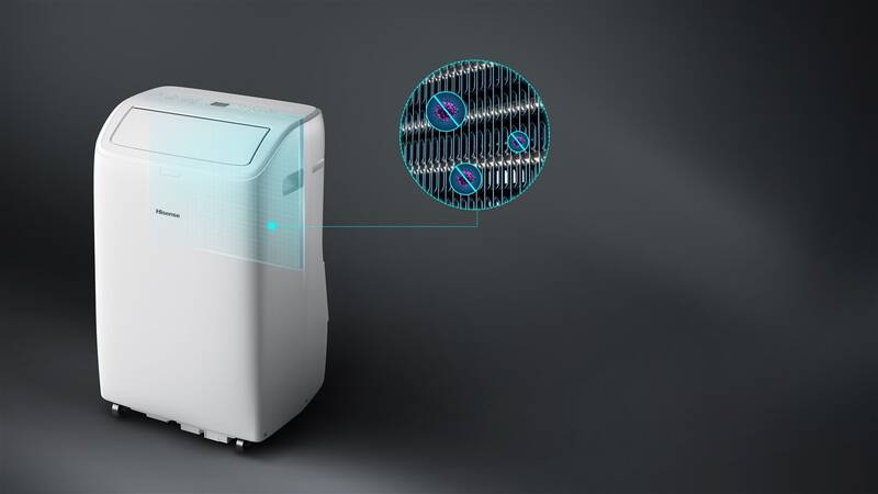 Mobilní klimatizace Hisense APC09QC bílá