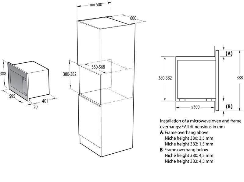 Mikrovlnná trouba Gorenje Superior BM251SG2BG černá