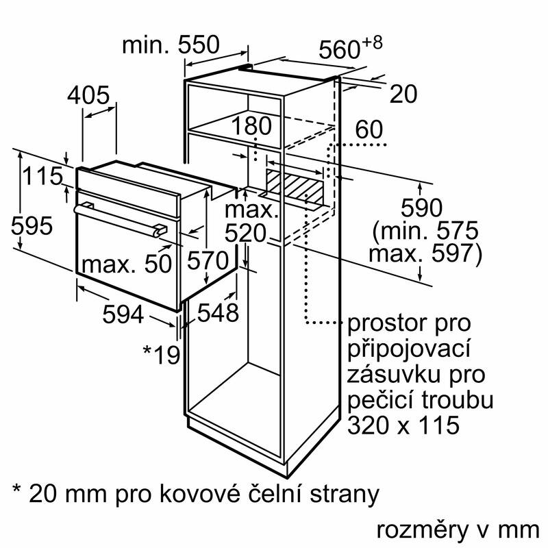 Trouba Bosch Serie 2 HBF133BR0 černá/nerez