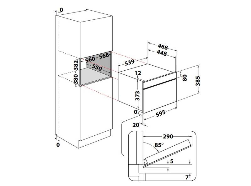 Mikrovlnná trouba Whirlpool WMD44MB černá