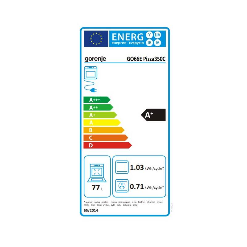 Trouba Gorenje GO66E PIZZA350C černá