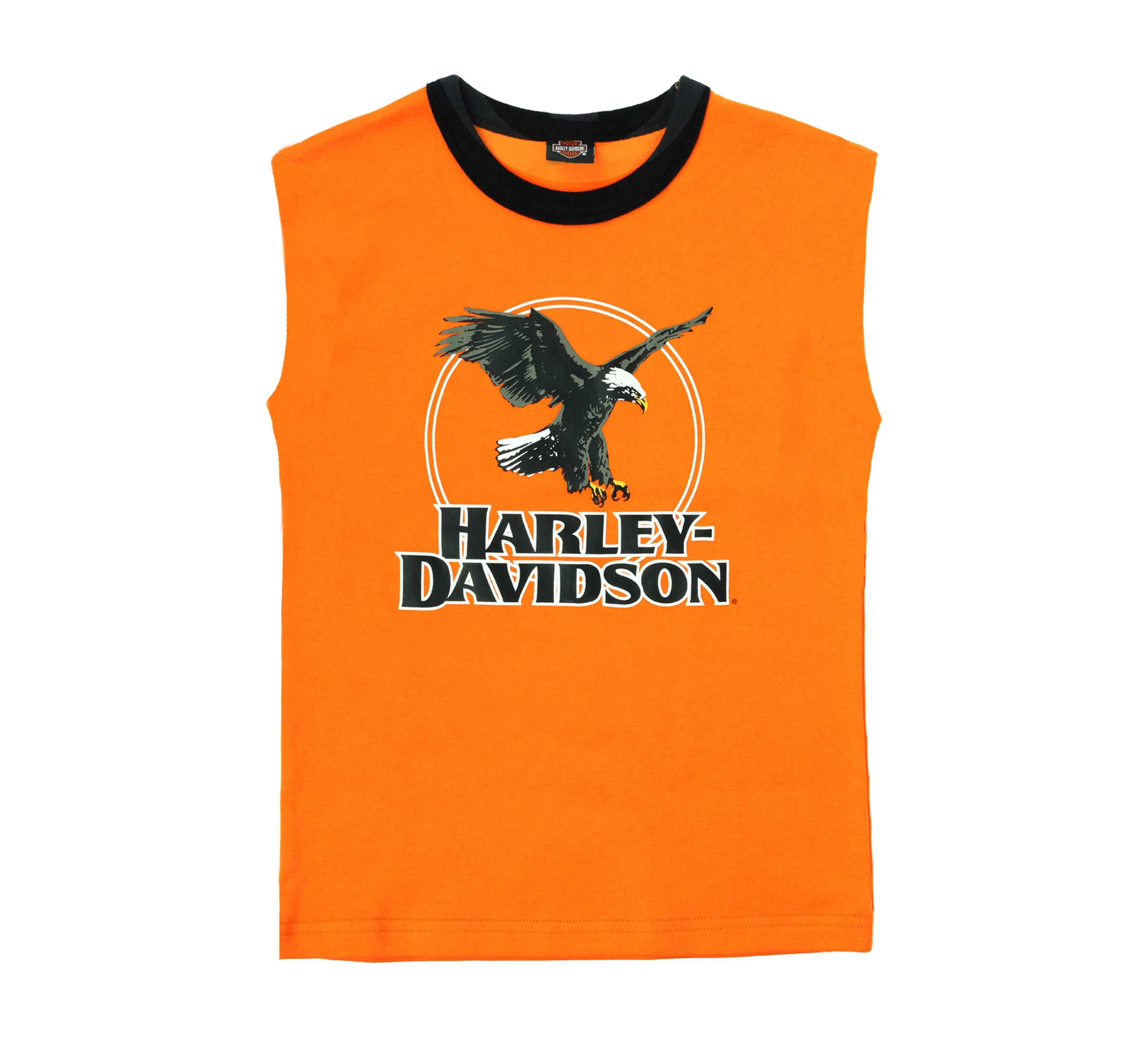 Toddler Boy's Rally Collection Eagle Muscle Tee in Persimmon Orange