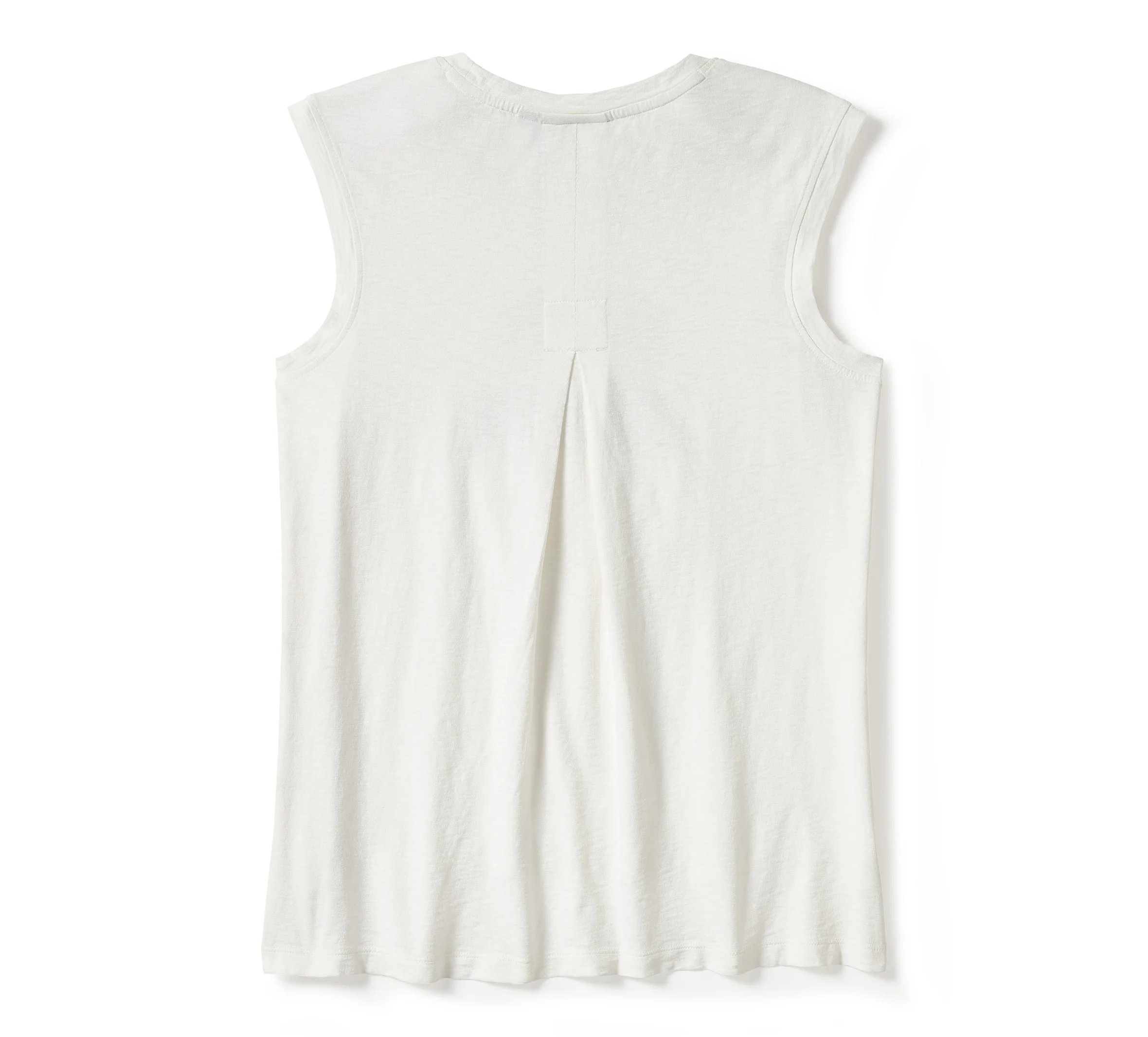 Women's Essential Arched Font Cap Sleeve Tank - Cloud Dancer