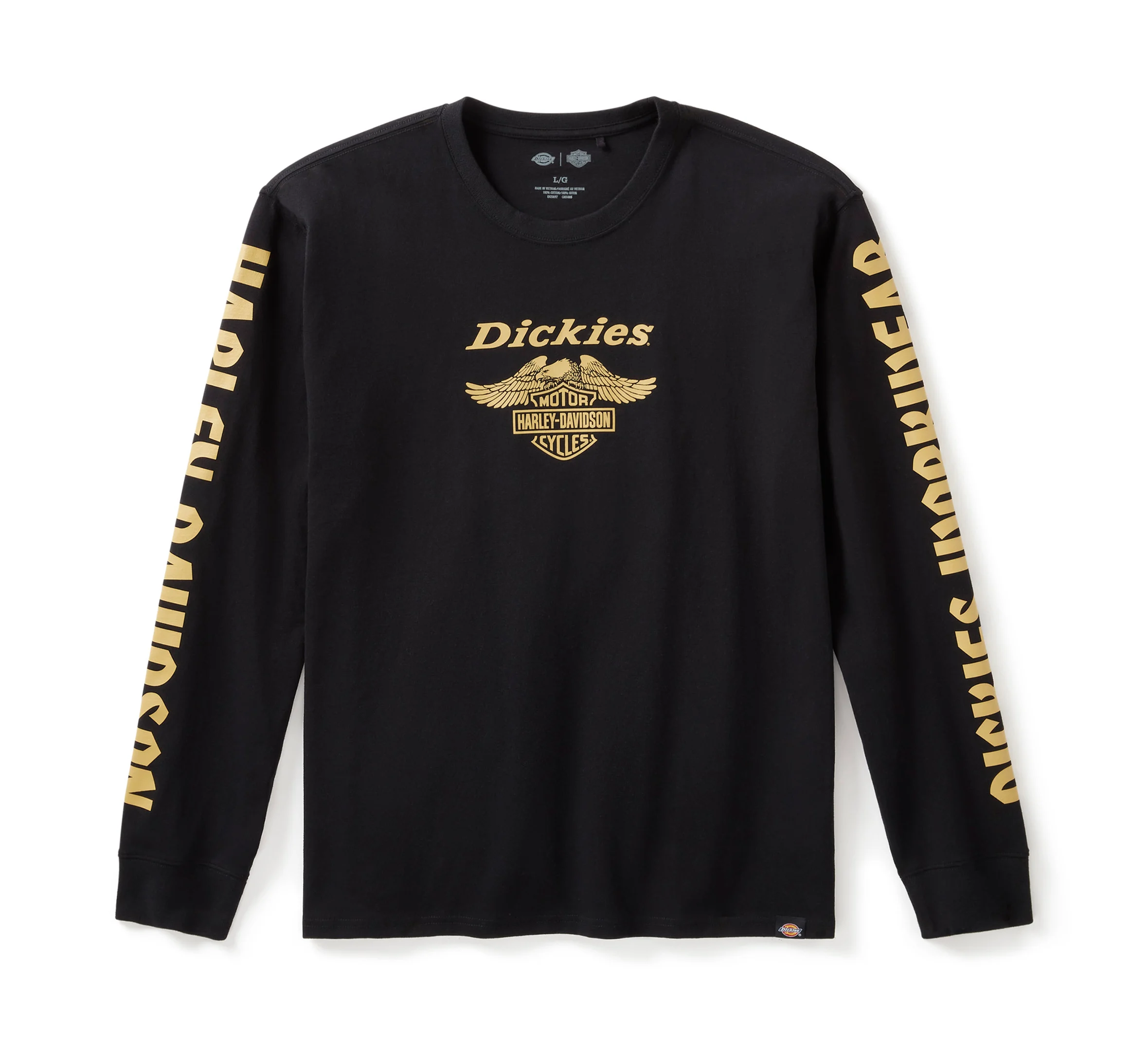 Men's Dickies x H-D Heavyweight Long Sleeve Eagle Tee - Anthracite