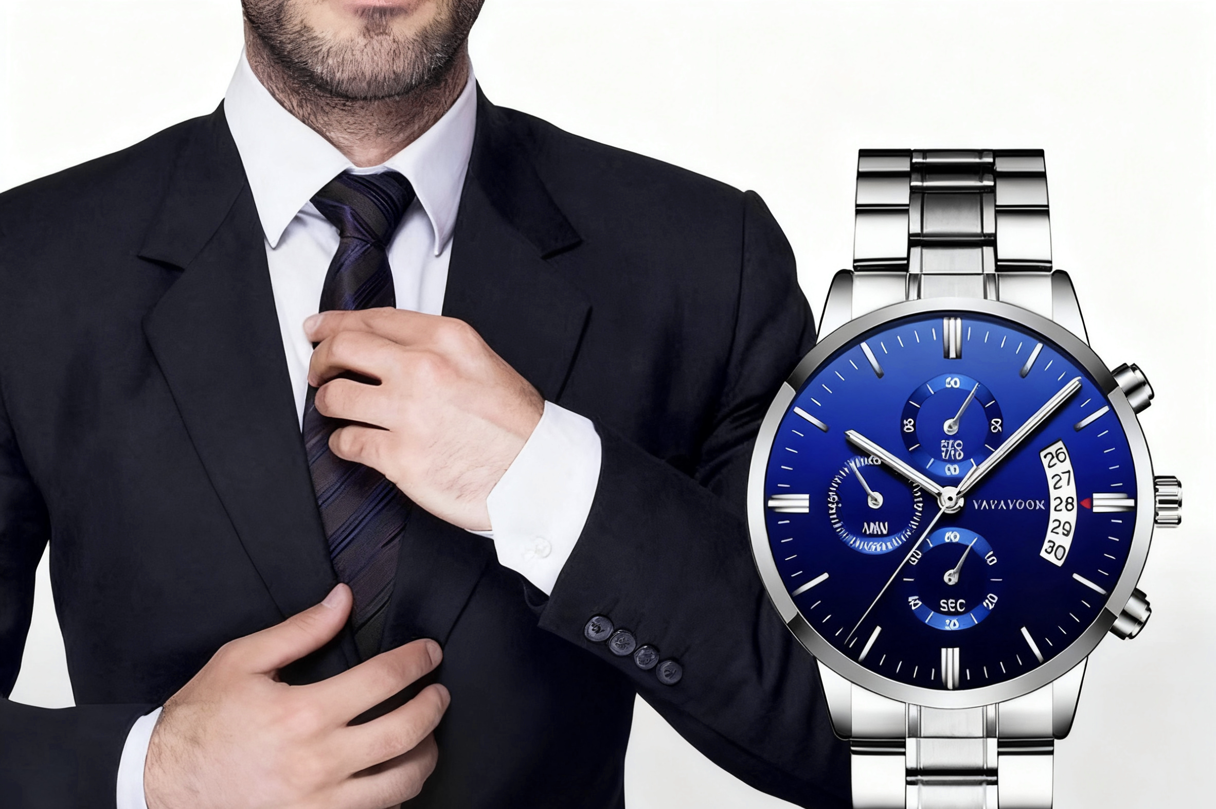 Sportliche Herrenuhr zum attraktiven Preis, Modell 57165