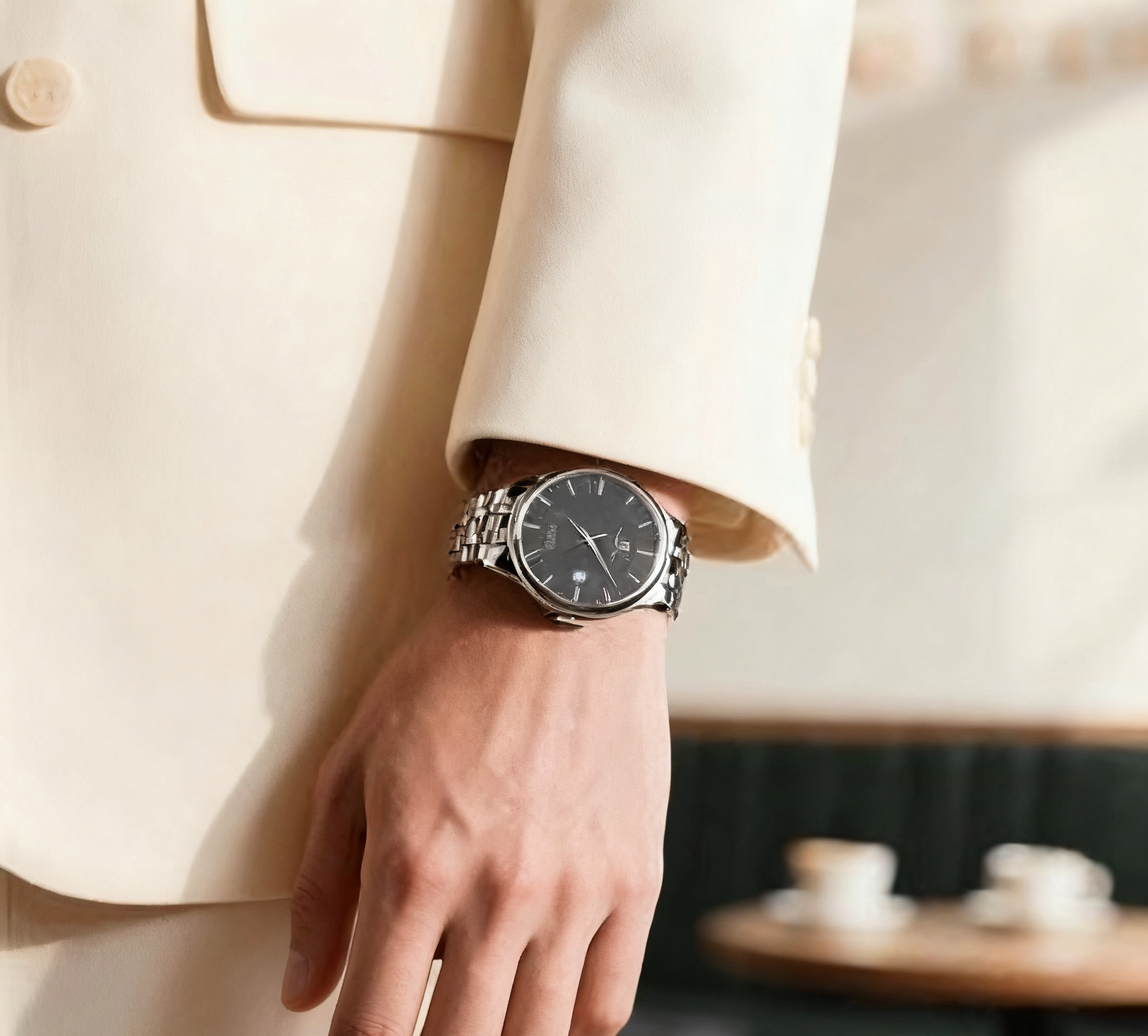 Elegante moderne Herrenuhr, Modell 75529