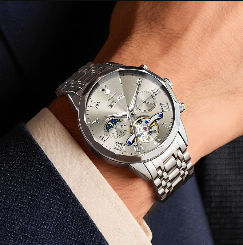 Sportliche Herrenuhr im modernen Design, Modell 66981