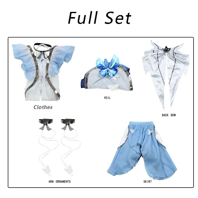 Игра Wuthering Waves Костюм Берегового Хранителя Платье Стража Черных Берегов Женский Костюм на Хэллоуин Вечеринку