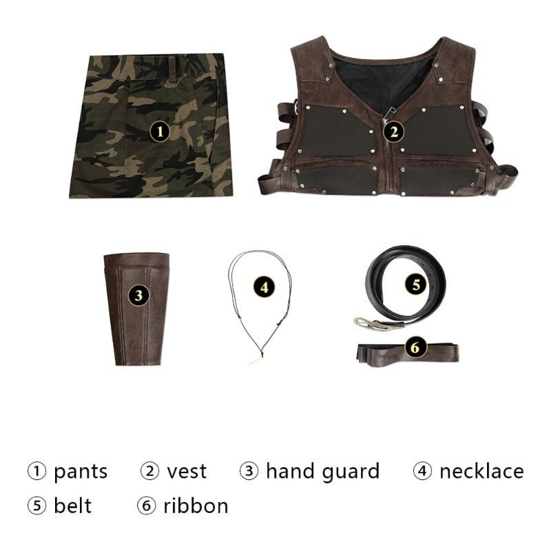 Мужской костюм Кравена с аксессуарами - Костюм охотника для косплея на Хэллоуин