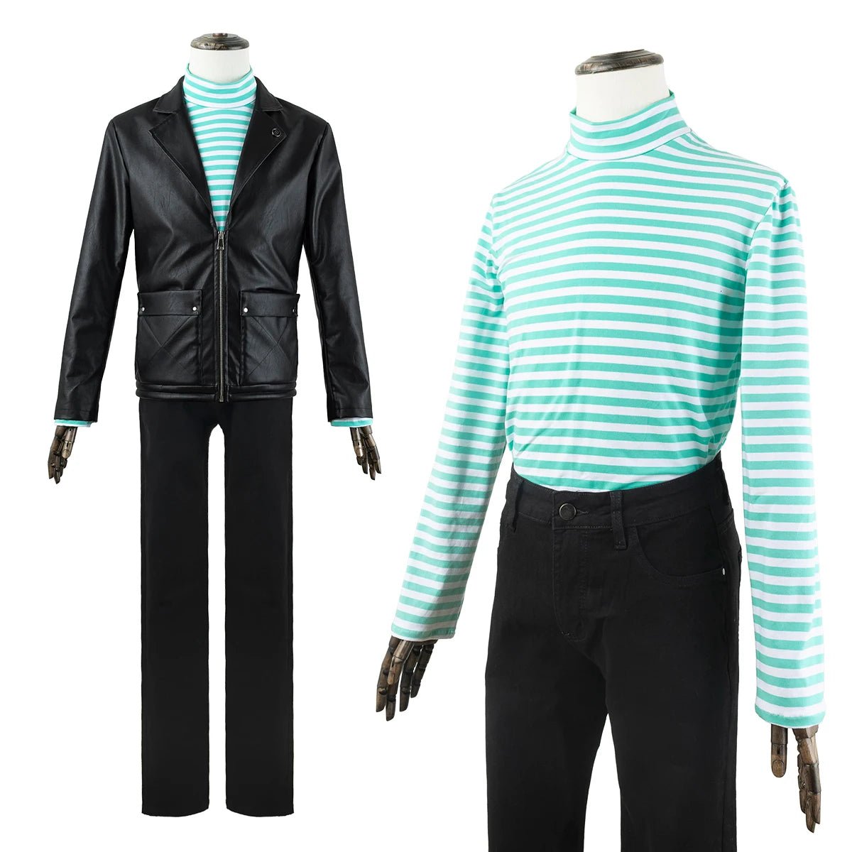 Костюм для косплея Рин Итоши из аниме Blue Lock: парик, искусственная кожа, хлопковая футболка