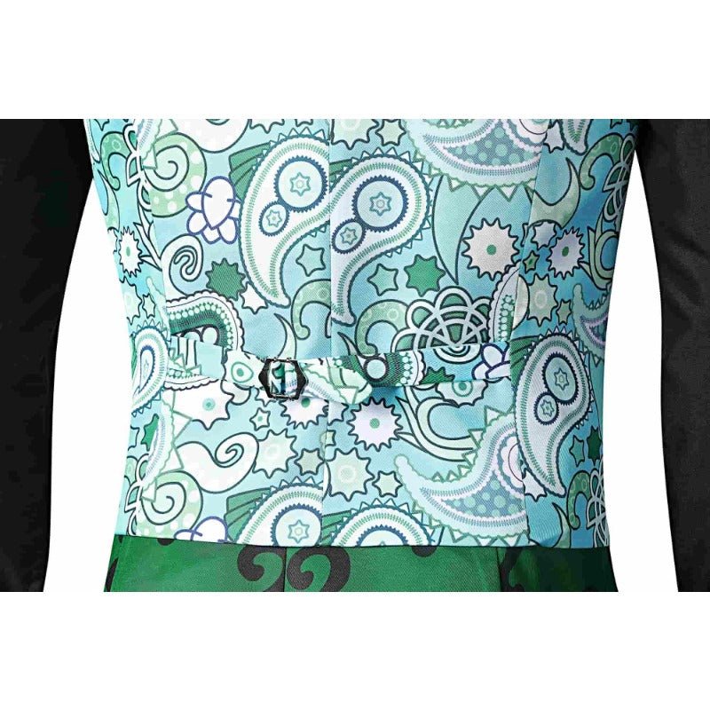 Костюм Riddler Edward Nygma Зеленый Костюм Bat Супер Злодей Наряд для Мужчин