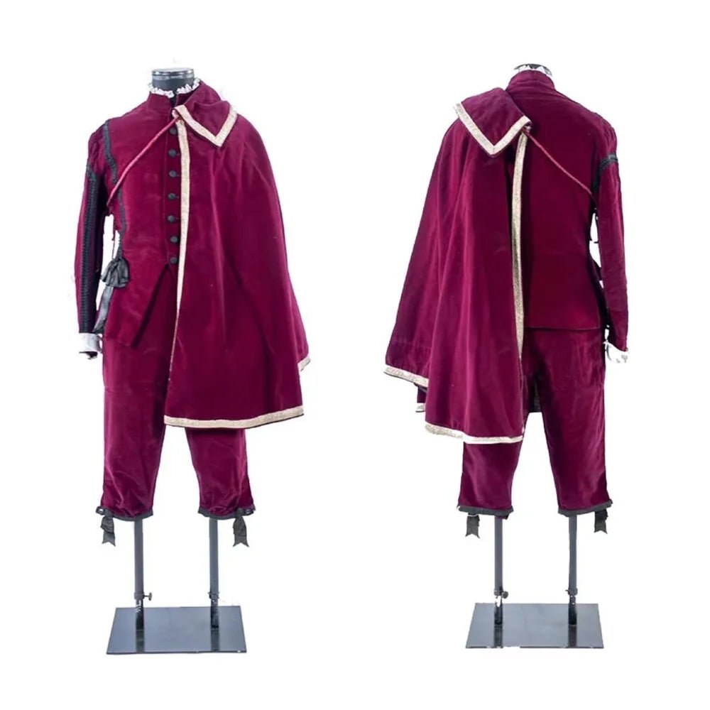 Костюм Тюдоровского короля 15 века - Королевская красная мантия с плащом | Animegrad Средневековая серия