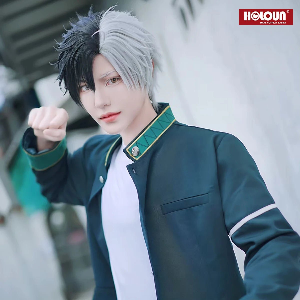 Ветровой Превратитель Аниме Харука Сакура Костюм для Косплея Парик Школьная Форма Куртка Брюки Белая Футболка для Конвенций