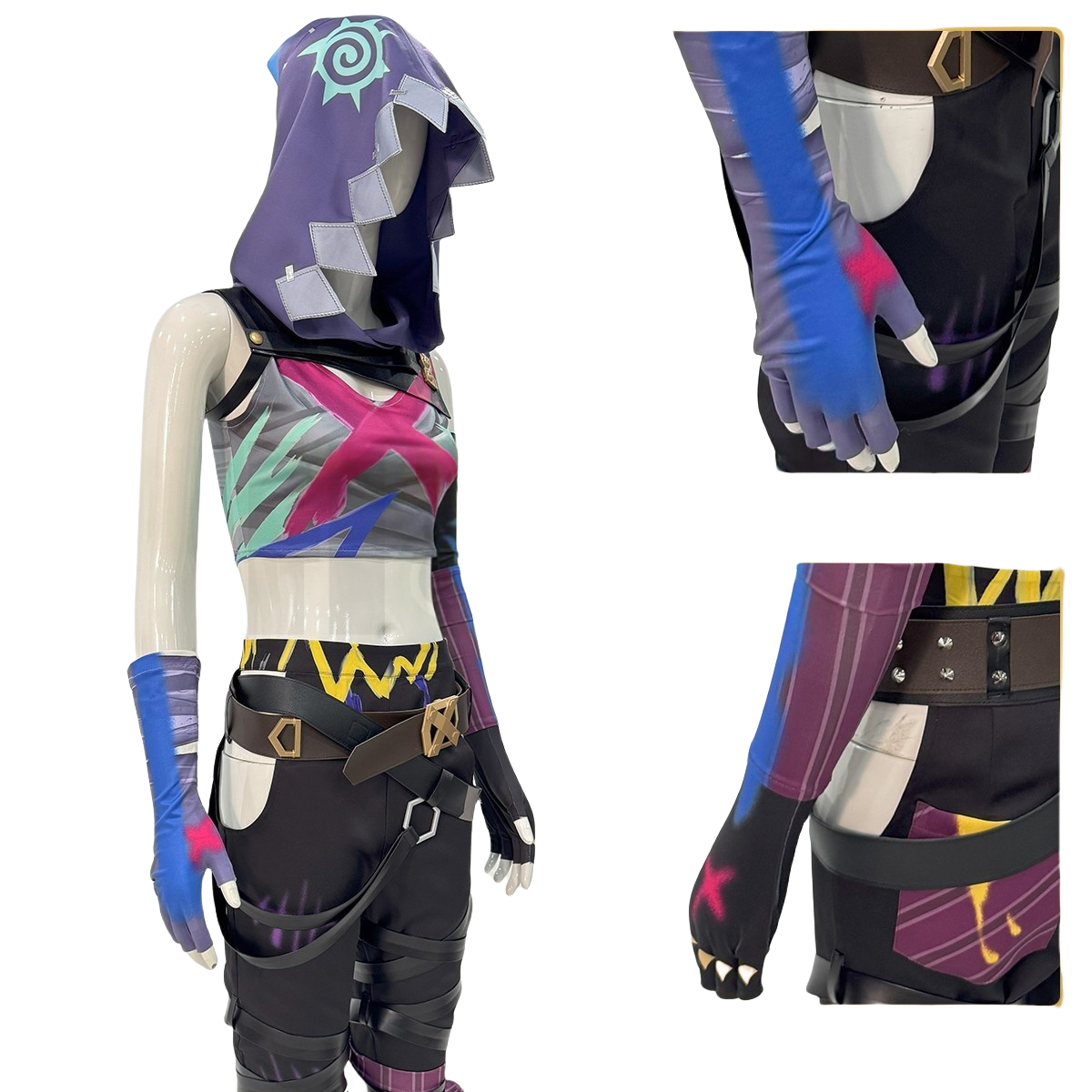 Костюм для косплея Джинкс из Лиги Легенд: Аркейн - Премиум Качество