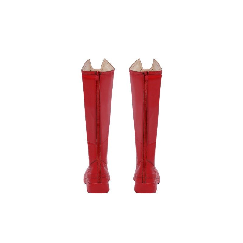 Косплей костюм супергероя Кларк Кент - Синий зентай комбинезон с красной накидкой