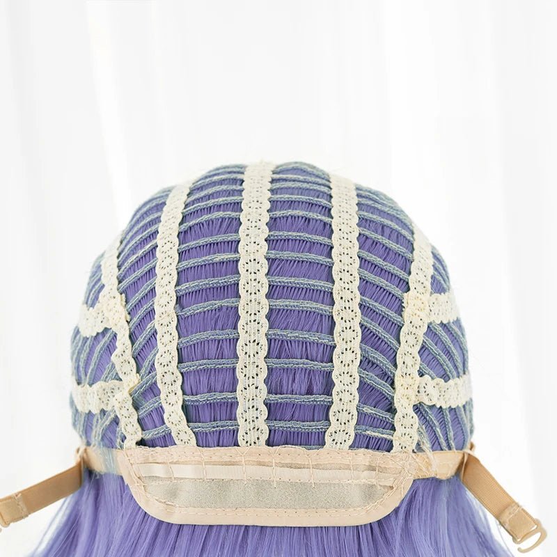 Игра LOL Битва Летучая Мышь Xayah Костюмный Парик 45см Синий Цвет Женщины Xayah Парики Термостойкие Синтетические Волосы