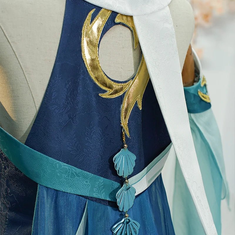 Костюм косплея Мадам Пинг из игры Genshin Impact для женщин, платье, униформа для Хэллоуина