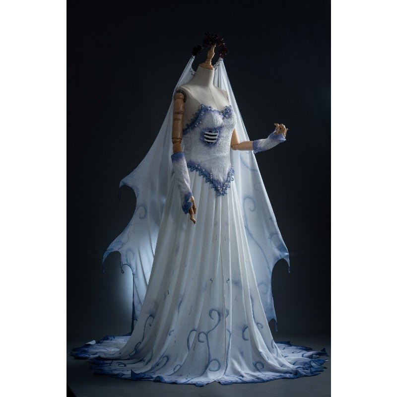 Костюм Невесты Трупа Эмили Косплей & Готический Зомби Хэллоуин Набор