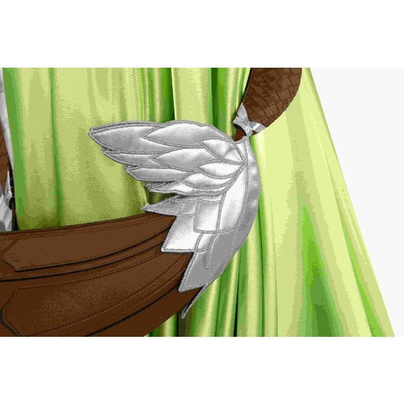 Костюм для косплея FF14 Nophica - Зеленое длинное платье для Хэллоуина и вечеринок