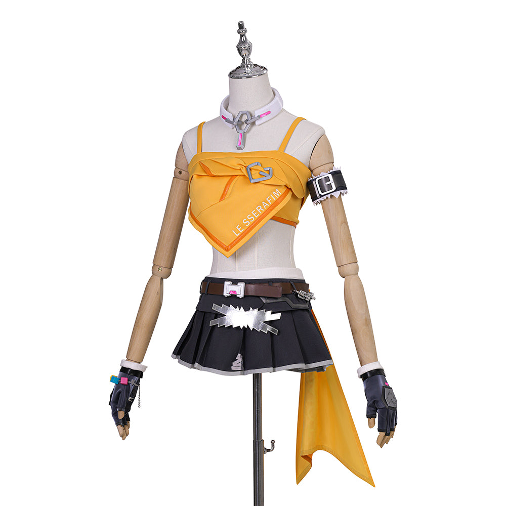 Костюм для косплея Mercy из коллаборации 《Overwatch 2》x LE SSERAFIM