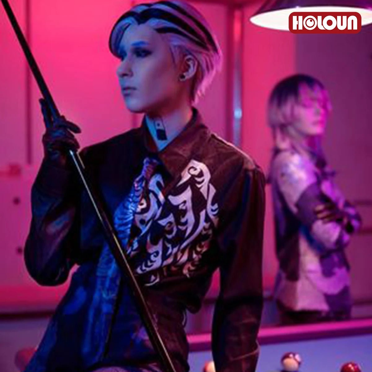 Костюм для косплея Ран Хайтани из Токио Аниме: Паутина, Брюки, Рубашка, Галстук, Перчатки