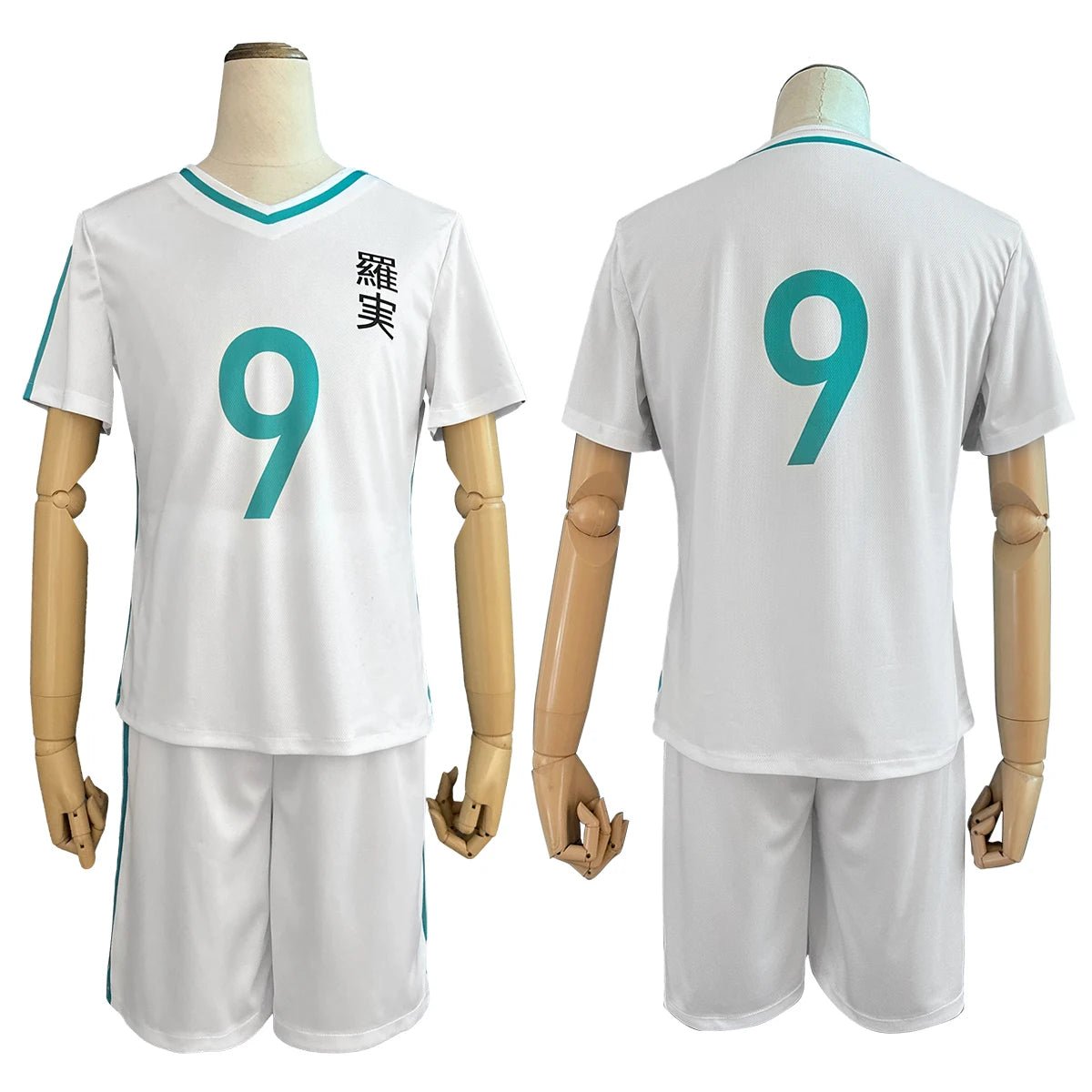 Blue Lock Аниме Чигири Косплей Костюм Парик Школьная Спортивная Форма Топ Шорты Розовая Сетка Синтетика Повседневная Носка Хэллоуин