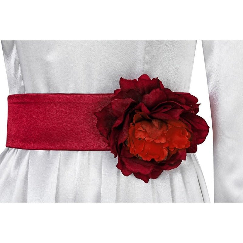 Костюм Призрачной Невесты Аннабель для Хэллоуина Белое Длинное Платье Принцессы