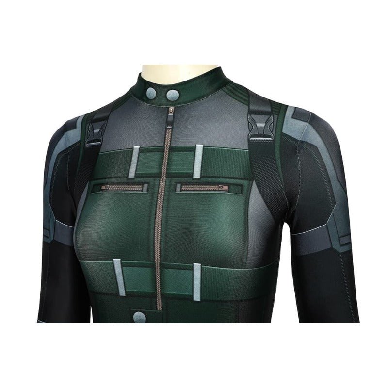 Костюм Чёрной Вдовы для косплея из эластичного спандекса