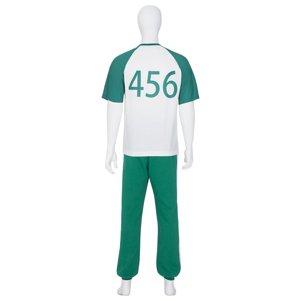 Костюм заключенного из 'Игры в кальмара' для косплея - аутентичный наряд из сериала