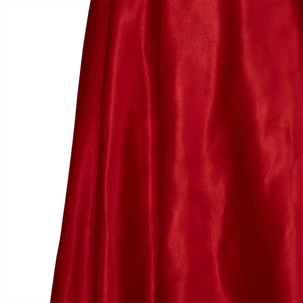 Рождественское красное платье в стиле ампир с золотым поясом | Костюм для косплея в стиле Регентства