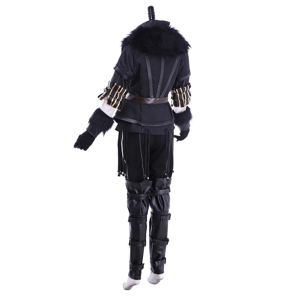 Костюм Йеннифэр для косплея Охота: Ретро Черный Костюм для Женщин