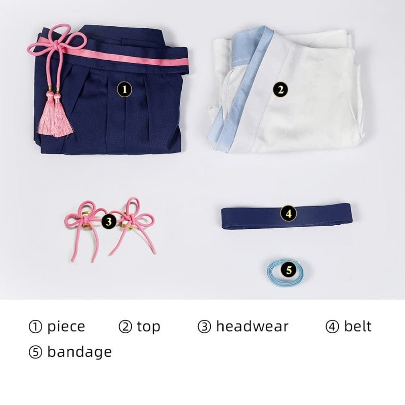 Костюм для косплея Камисато Аяки Тсубаки из Genshin Impact