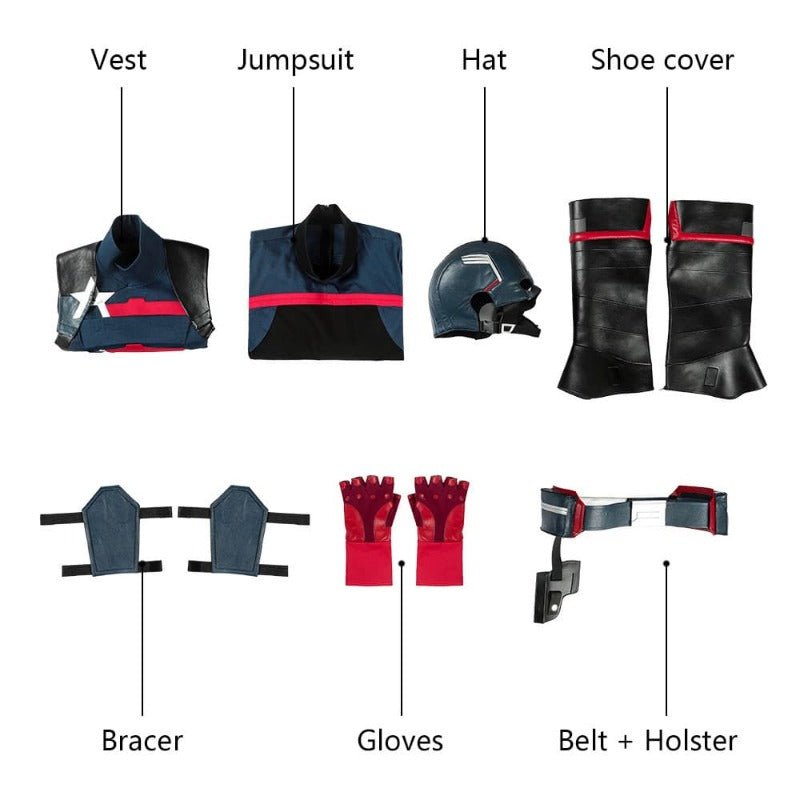 Костюм Капитана Америки: Сокол и Зимний Солдат US Agent для Хэллоуина