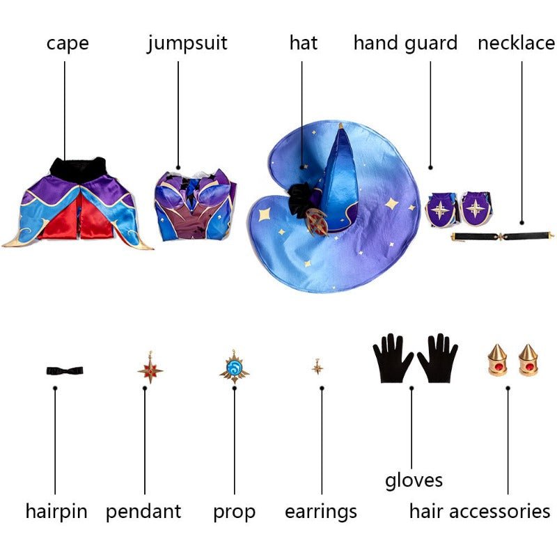 Костюм Мона из Genshin Impact для косплея, стандартный размер для Хэллоуина и мероприятий